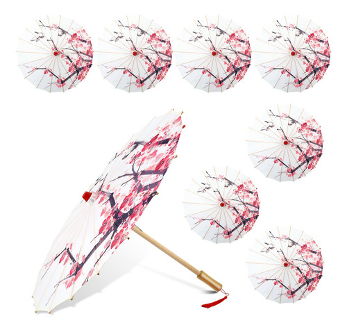 Paraguas De Papel Japonés Elegante Y Versátil Para Decoració