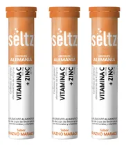 Comprar Zinc + Vitamina C Seltz 3 Pack Tabletas Efervescentes
