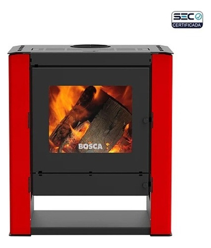 Calefactor Leña Bosca Gold 500 Doble Combustion Pot. 12.5 Kw