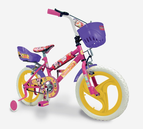 Bicicleta Infantil Minnie Rueda Eva Niños Unibike 1110