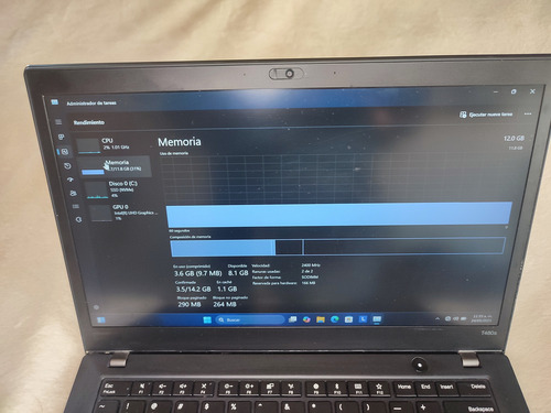 Lenovo Thinkpad T480s | I5 8va Gen | Ssd Nvme | 12gb Ram | (Usado)