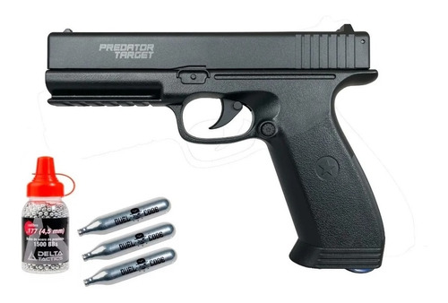 Pistola Co2 4.5 Rbn Tactical G17 No Blowback Polimero