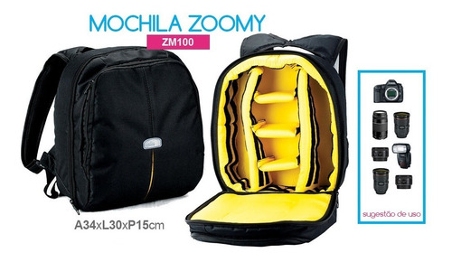 Imagem 3 de 8 de Mochila Crazy Zoomy Para Foto E Video Imperdível Promoção!!!