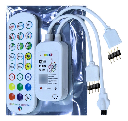20mts Fita Led Rgb 5050 Appk + C.wifi + Amplificador + Fonte