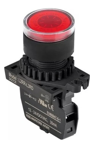 Luz Piloto 22mm Roja Autonics L2rr-l3rd