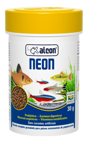Ração aquários peixes pequenos e neons Alcon Neon 30g