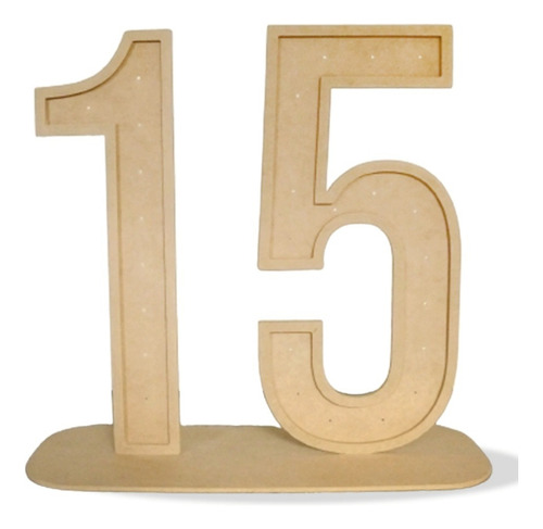 15 Fibrofácil Madera 80cm Eventos Decoracion Con Base Candy Madera