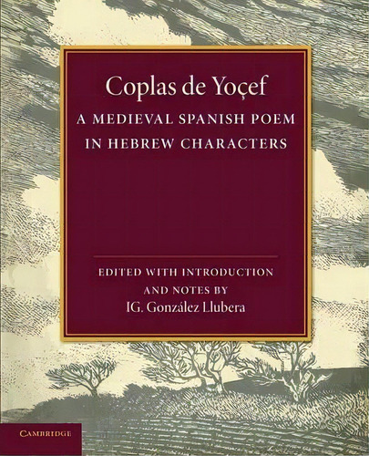 Coplas De Yocef, De Ignacio Gonzalez Llubera. Editorial Cambridge University Press, Tapa Blanda En Inglés