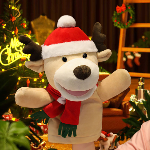Peluches De Papá Noel, Marionetas De Mano, Boca Abierta, Man