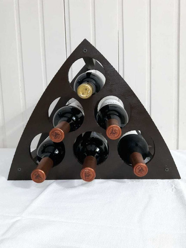Porta Botellas Para Vino Triangular