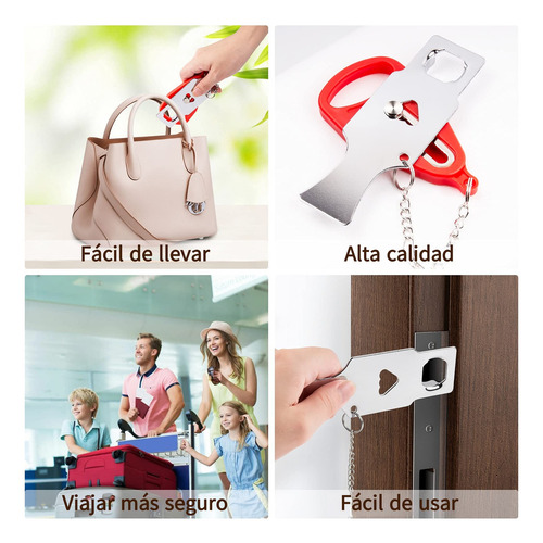 Seguro Cerradura Puerta Seguridad Portatil Privacidad F