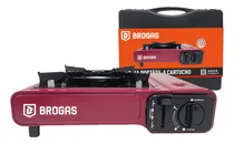 Comprar Anafe Calentador de Camping Brogas 465 Portátil Color Rojo con Maletín