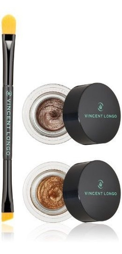 Vincent Longo Cr Me Gel Eyeliner Duo Con Cepillo De Doble Pu