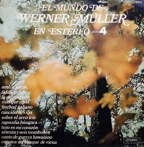 Werner Muller - El Mundo En Estereo Vol. 4 Disco Lp