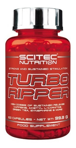 Quemador Turbo Ripper 100 Caps. Scitec Nutrition