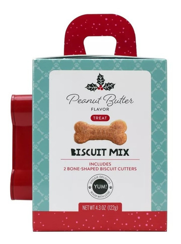 Premio Para Perro Mezcla Para Galletas Hueso Peanut Butter