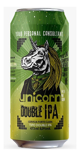 Cerveja Unicorn Double Ipa Lata 473ml