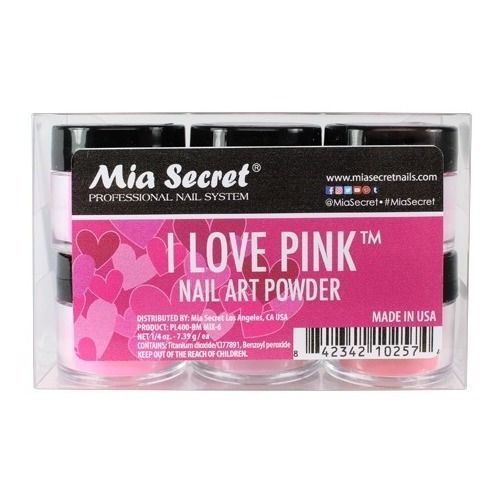 Acrílico Colección I Love Pink Mia Secret (06 Tonos)