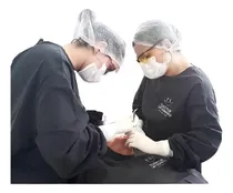 Comprar 3 Kit's Paramentação Cirurgica Odontologica - Brim Cinza Pe.