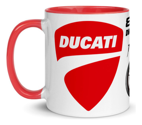 Mug Personalizado Ducati Color Interno 11 0nzas