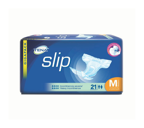 Imagen 2 de 2 de Pañales para adultos descartables Tena Slip M x 21 u