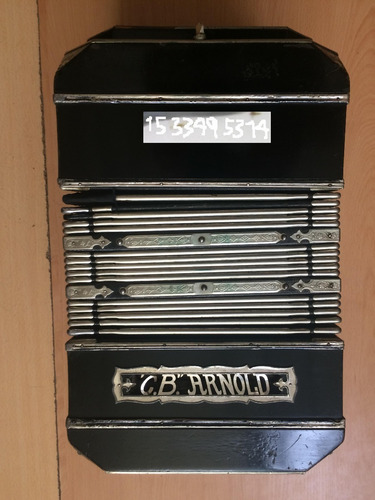 Bandoneon Cromatico Cb Arnold Negro Estuche Cuero (Usado)