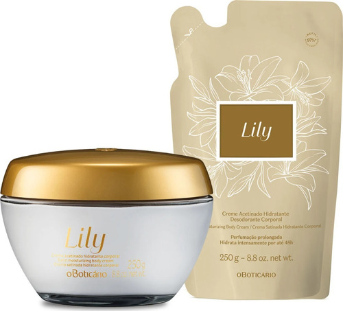 Refil Hidratante Corporal Lily 250g - O Boticário