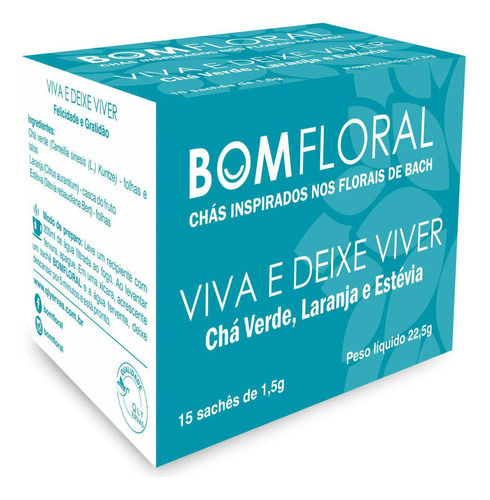 Bom Floral Viva E Deixe Viver 15 Saches - Qualy