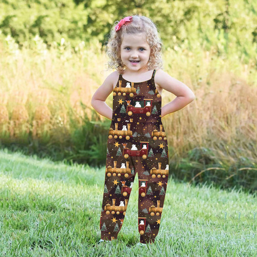 Pantalones Casuales De Verano Sin Mangas Para Niñas En Forma