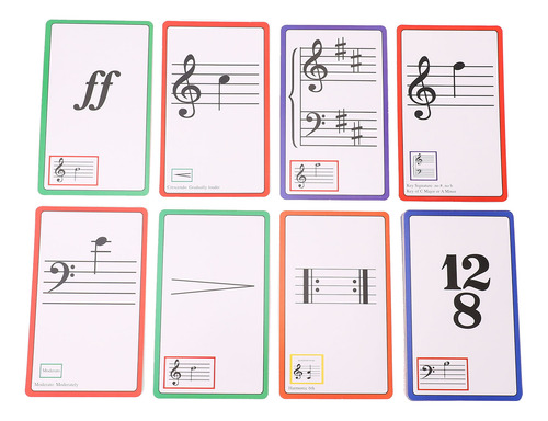 Tarjetas Didácticas Para Notas De Piano, 50 Unidades, Codifi