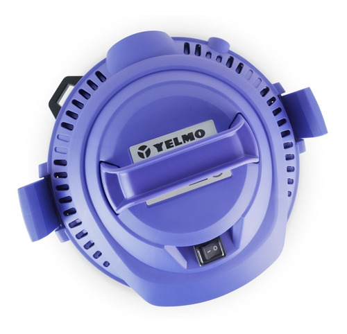 Aspiradora De tacho Yelmo Ecociclo 16L 16L plateada y índigo 220V-240V 50Hz AS-3314