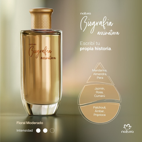 Perfume Femenino Biografía Assinatura Natura 100 Ml