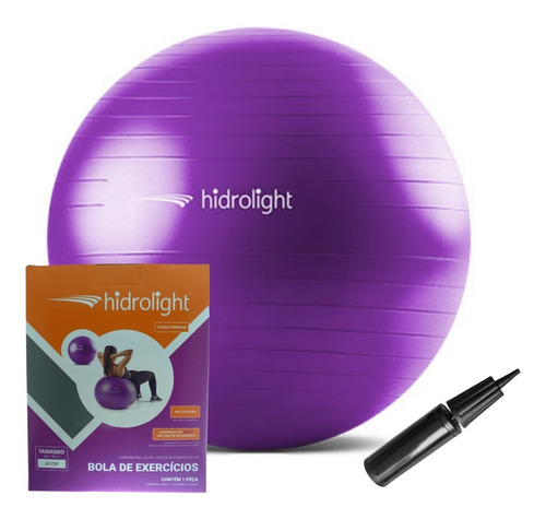 Bola Exercícios Suíça Yoga Pilates  65cm Hidrolight