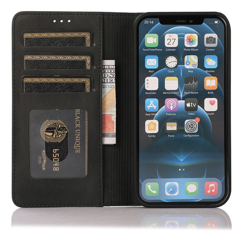 B Funda Celular For Samsung Carcasa Cuero Case Tipo Cartera