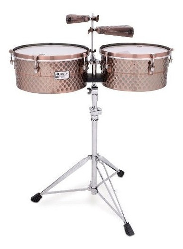 Toca Pro Line Timbaletas De Bronce Con Soporte