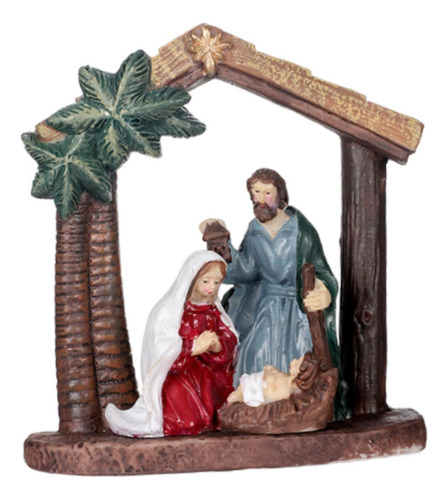 Estatuilla De Belén, Decoración De 9x4x10 Cm Estilo A