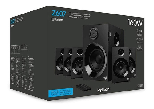 Imagen 3 de 3 de Home Theater Logitech Z607 negro 110V/220V