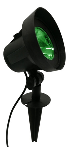 Luminária Spot Espeto De Jardim Refletor Led Verde 3,5w