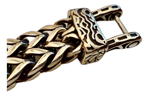 Gran Pulsera Acero Quirúrgico Macizo Cabeza De Serpiente Plateado 23 Cm