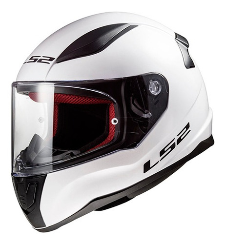 Casco Cerrado Ls2 Rapid Solid Blanco Moteros