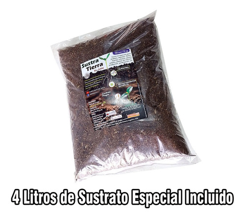 Maceta Colgante De Plástico Resistente Sustrato Incluido 4 L