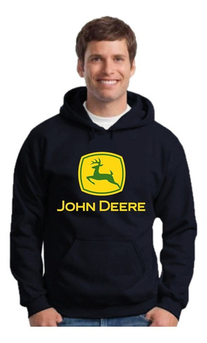 Buzo Canguro John Deere - Hoodie Con Capucha Unisex