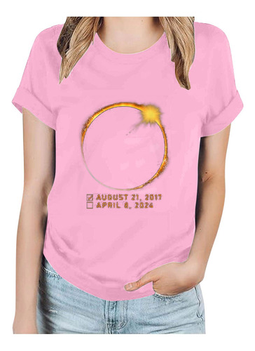 Camiseta Estampada S Total Solar 2024 Con Cuello Redondo Y P