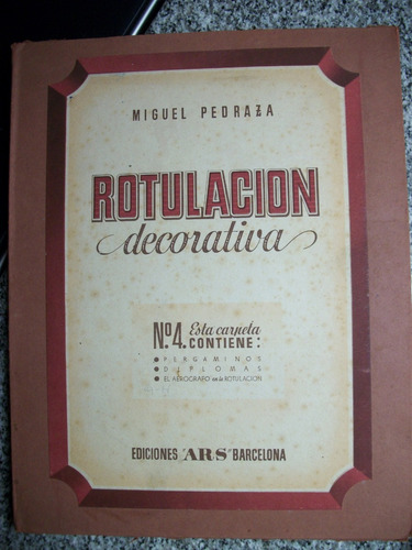 Rotulacion Decorativa N°4 Miguel Pedraza Ed.ars Publicid C16