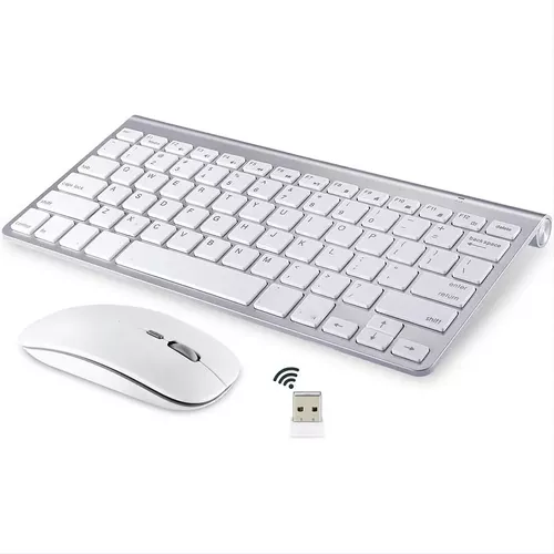 Kit Teclado Mouse Inalambrico Usb Pc Notebook Tablet Pila