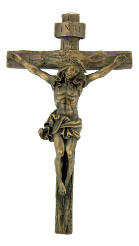 Inri - Figura Colgante De Bronce Antiguo Con Crucifijo De Cr