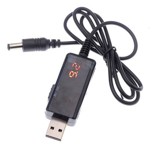 Cable Convertidor Usb Dc5v.9v 12v Con Display De Voltaje P