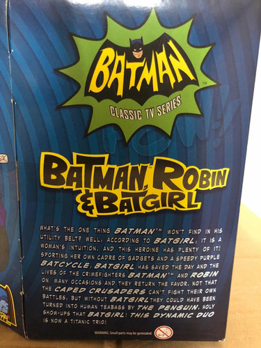 Batman Classic Tv Series Mattel Pack 3 Robín Y Batí Chica