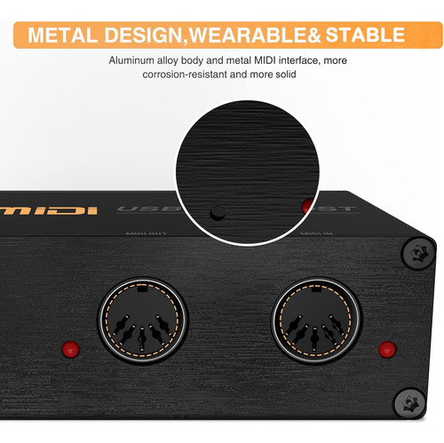 Camola Usb Midi Host Box De Alta Velocidad Usb A Midi Conver