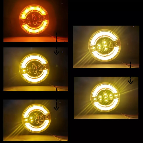 X6 Luz Led Trasera 12/24v Auto Camión Blanco Ámbar Rojo